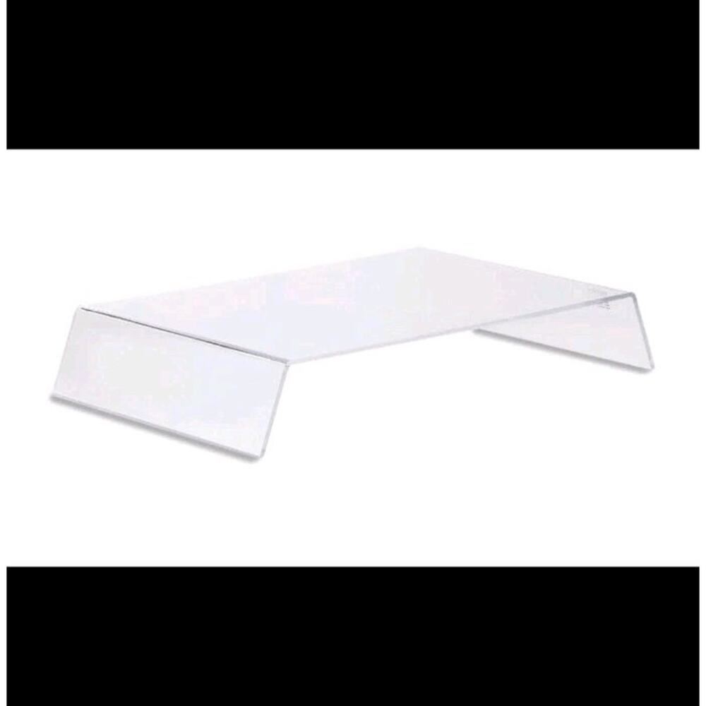 Vivitar Acrylic Laptop Portable Desk Stand - Classic Clear - Car/Travel/Bed NEW